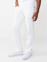True Religion White Solid Straight Fit Stretchable SN Ricky Jeans