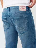 True Religion Men Blue Solid Skinny Fit Stretchable SN Rocco Jeans