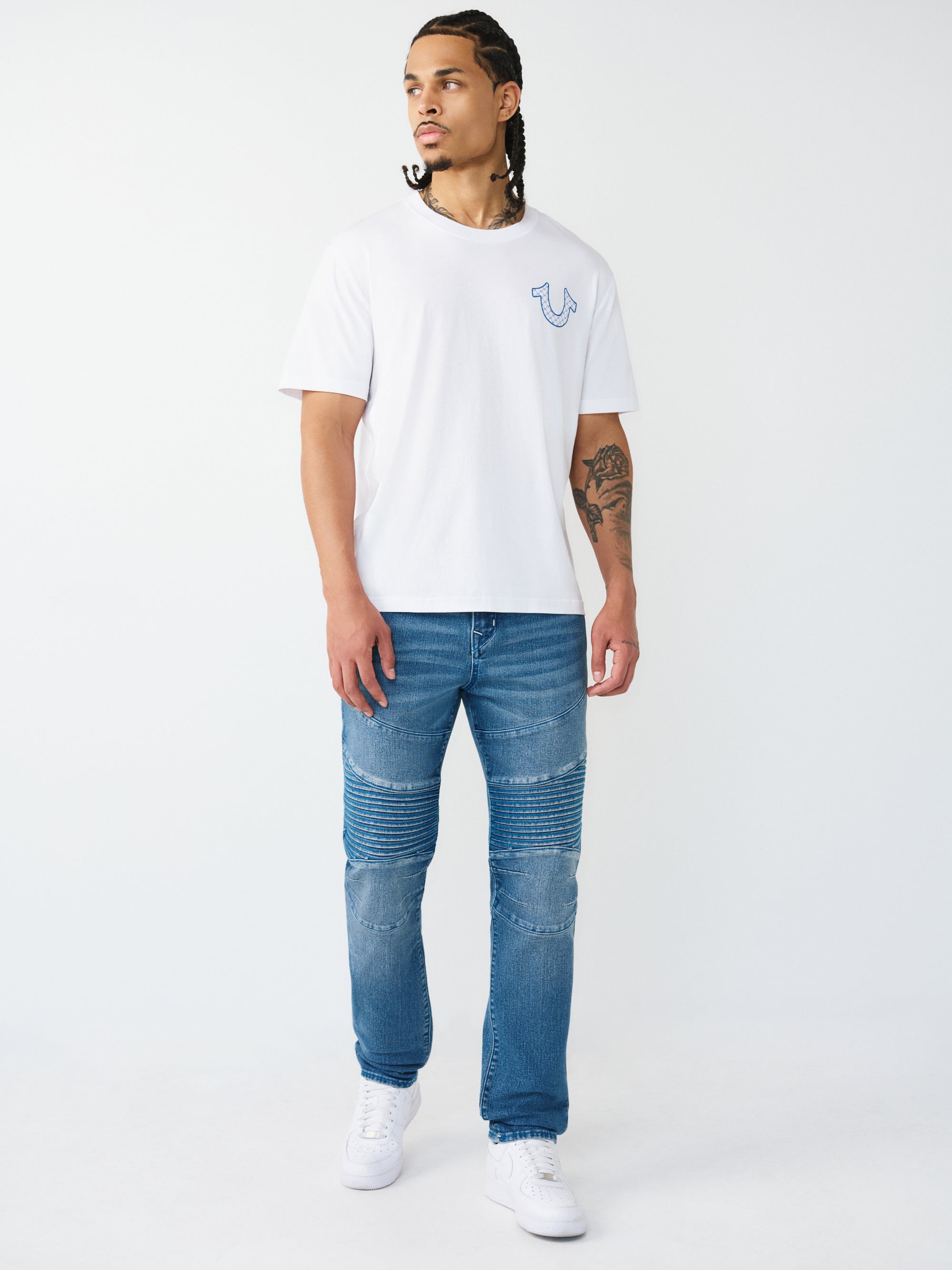 Men blue rocco sn stone wash jeans
