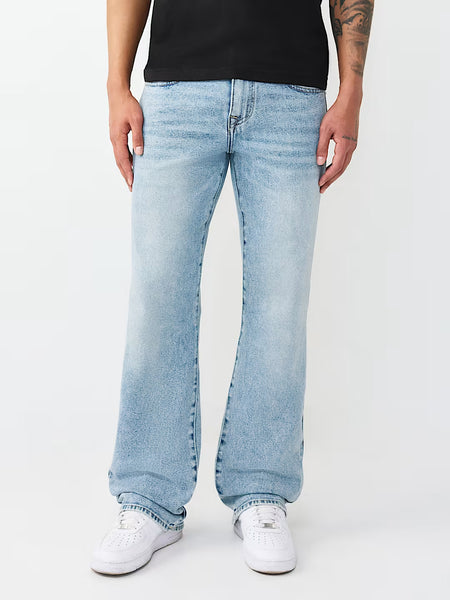 True Religion Blue Solid Bootcut Stretchable SN Billy Jeans