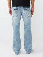 True Religion Blue Solid Bootcut Stretchable SN Billy Jeans