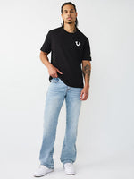 True Religion Blue Solid Bootcut Stretchable SN Billy Jeans