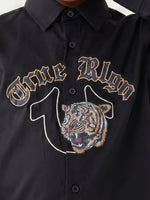 True Religion Boys Black Solid Regular Fit Shirt
