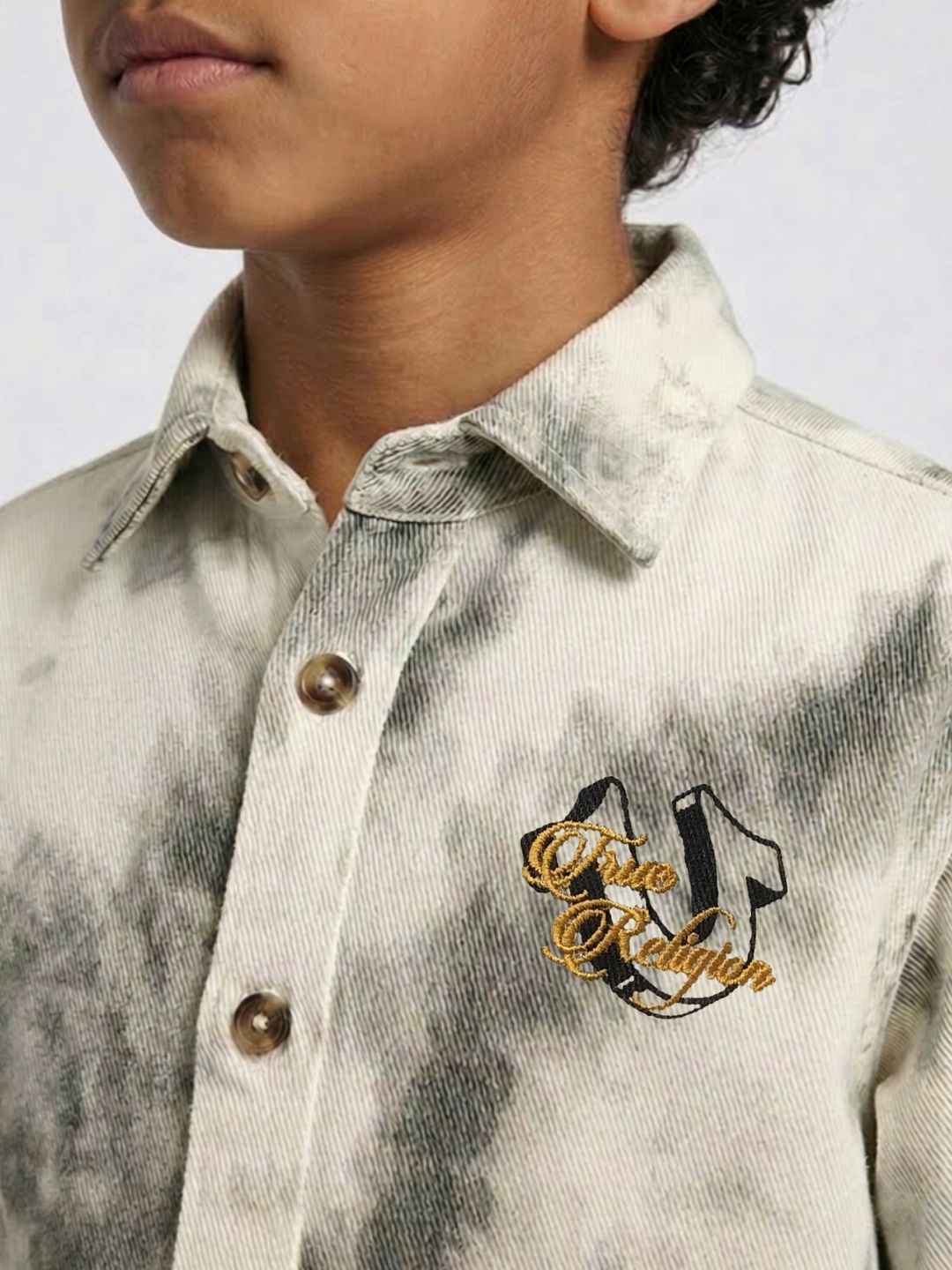 True Religion Multi Cotton Printed Boys Shirt