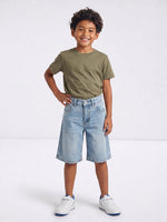 True Religion Blue Cotton Regular Fit Boys Shorts