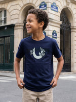 True Religion Boys Blue Solid Regular Fit T-Shirt