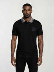 True Religion Men Black Solid Regular Fit Polo T-Shirt