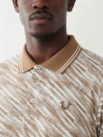 True Religion Men Beige Striped Regular Fit Polo T-Shirt