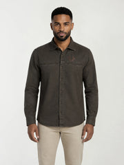 True Religion Men Green Solid Regular Fit Shirt