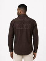 True Religion Men Brown Solid Regular Fit Shirt