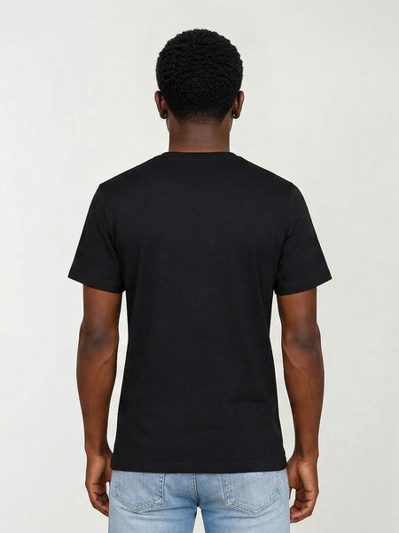 True Religion Men Black Printed Regular Fit T-Shirt
