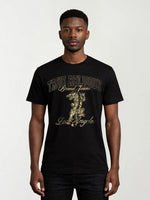 True Religion Men Black Printed Regular Fit T-Shirt