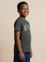 True Religion Boys Green Printed Regular Fit Pure Cotton T-Shirt