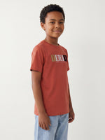 True Religion Boys Red Solid Regular Fit T-Shirt