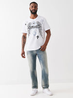 True Religion Blue Straight Fit Ricky Super T Stretchable Jeans