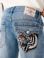 True Religion Blue Straight Fit Ricky Big T Stretchable Jeans