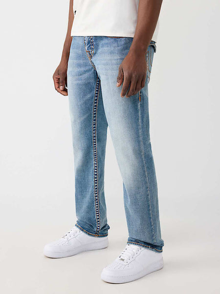 True Religion Blue Straight Fit Ricky Big T Stretchable Jeans