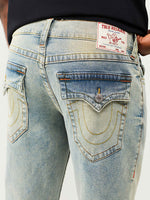 True Religion Blue SN Billy Bootcut Solid Stretchable Jeans