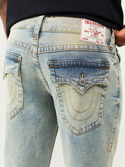 True Religion Blue SN Billy Bootcut Solid Stretchable Jeans