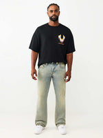 True Religion Blue SN Billy Bootcut Solid Stretchable Jeans