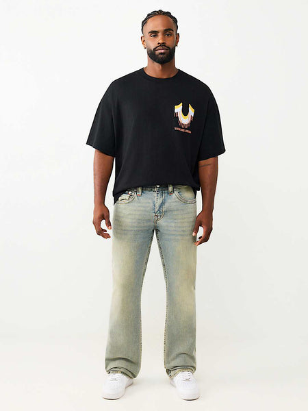True Religion Blue SN Billy Bootcut Solid Stretchable Jeans