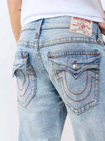 True Religion Blue Straight Fit Ricky Big T Stretchable Jeans