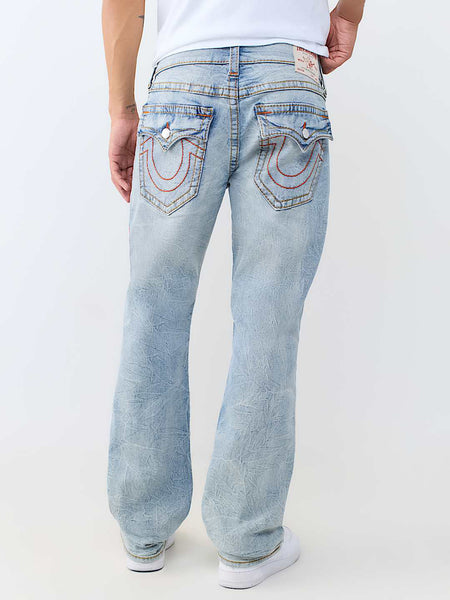 True Religion Blue Straight Fit Ricky Big T Stretchable Jeans