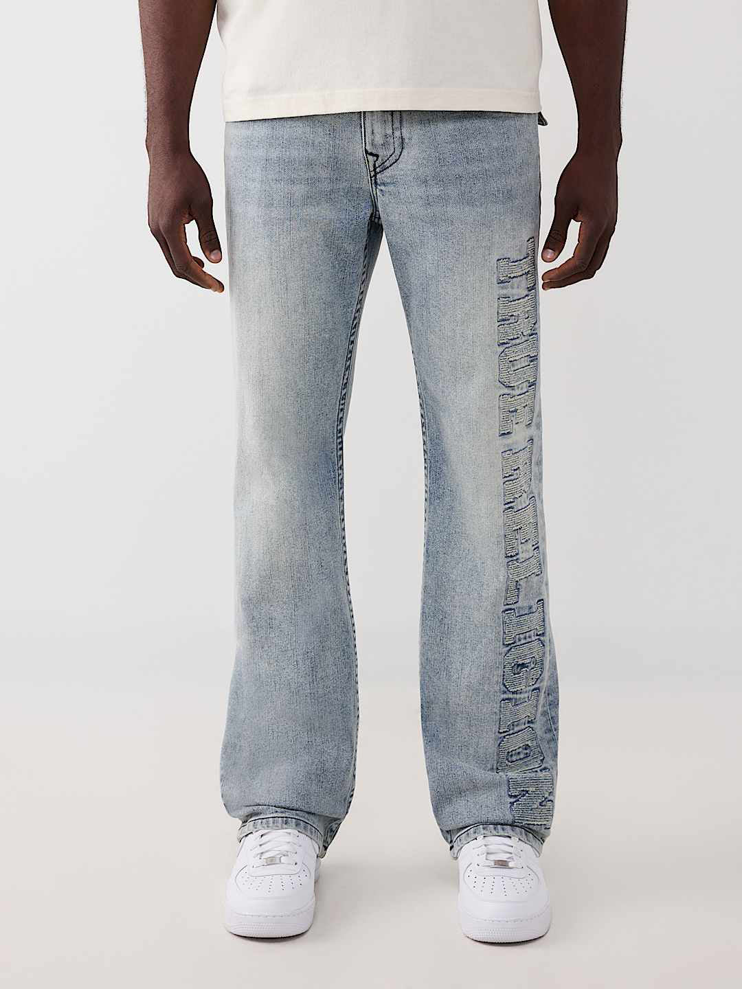 True Religion Blue SN Billy Bootcut Solid Stretchable Jeans