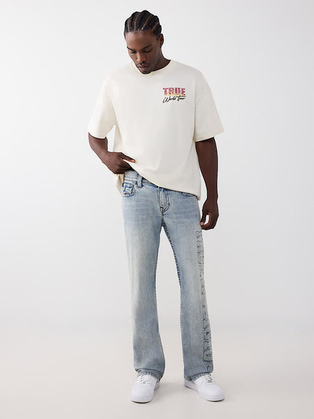 True Religion Blue SN Billy Bootcut Solid Stretchable Jeans