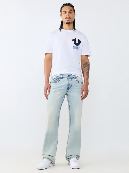 True Religion Blue Big T Billy Bootcut Solid Stretchable Jeans