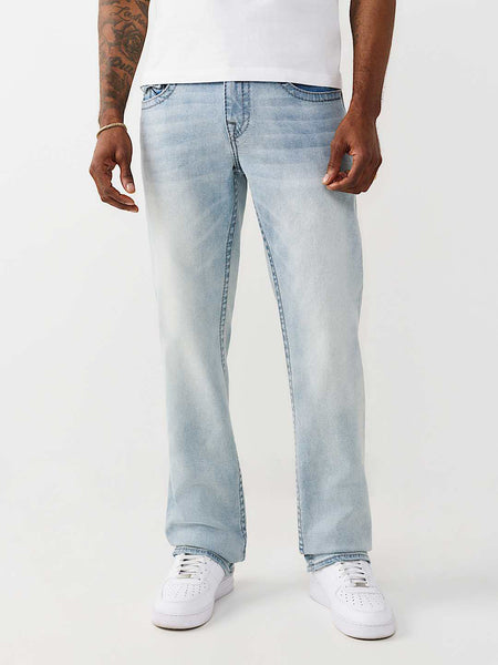 True Religion Blue Straight Fit Ricky Big T Stretchable Jeans