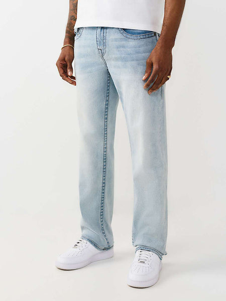 True Religion Blue Straight Fit Ricky Big T Stretchable Jeans