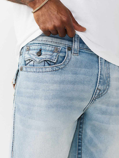 True Religion Blue Straight Fit Ricky Big T Stretchable Jeans