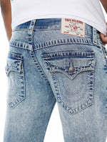 True Religion Blue Straight Fit Ricky Big T Stretchable Jeans