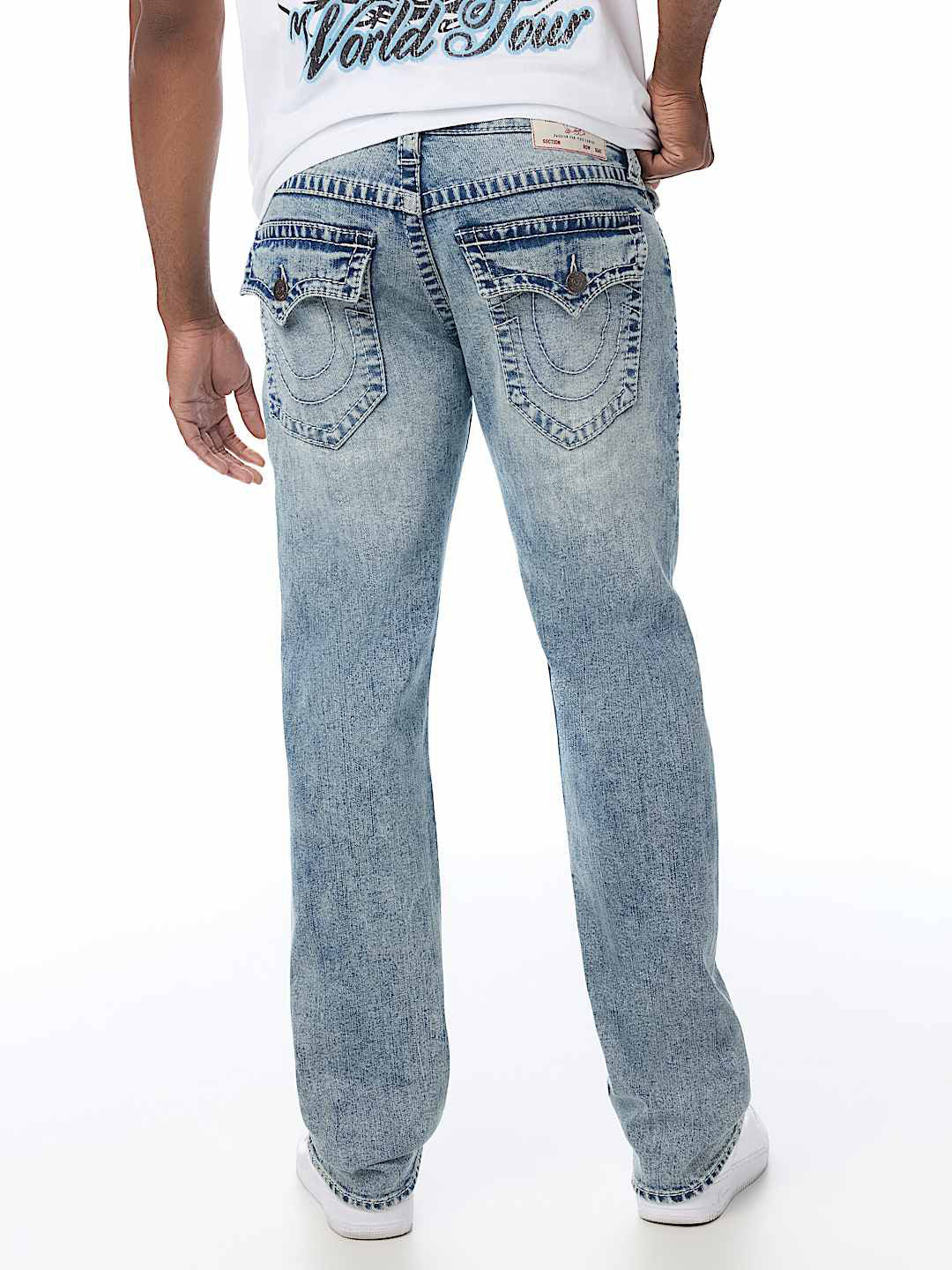 True Religion Blue Straight Fit Ricky Big T Stretchable Jeans