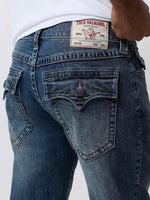 True Religion Men Blue Solid Rocco SN Skinny Fit Jeans