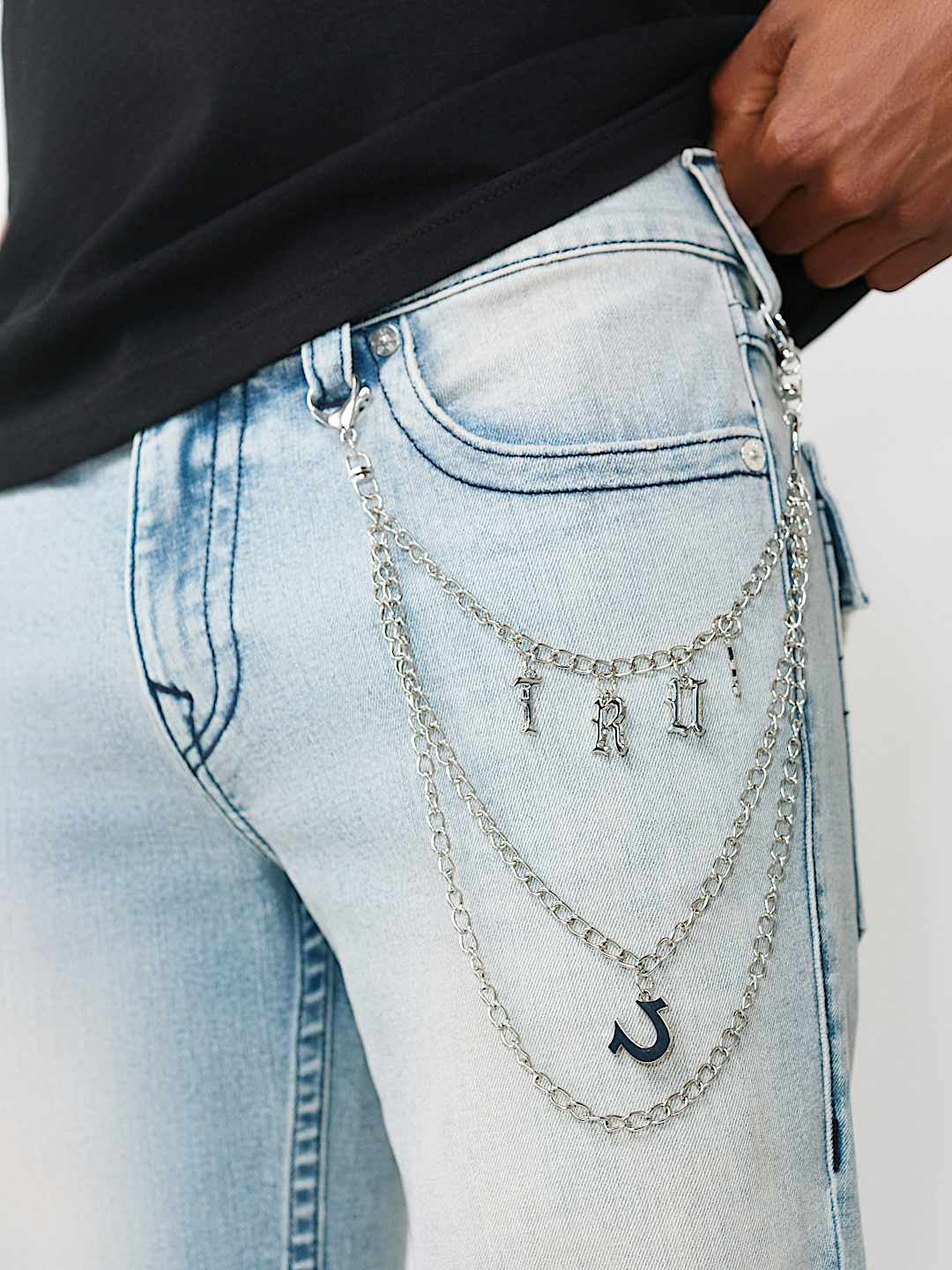 True Religion Blue Straight Fit Ricky SN Stretchable Jeans