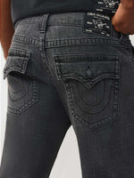 True Religion Grey Straight Fit Ricky SN Stretchable Jeans