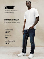 True Religion Grey Slim Fit Rocco SN Stretchable Jeans