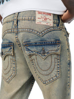 True Religion Blue Ricky Big T Stretchable Straight Fit Jeans