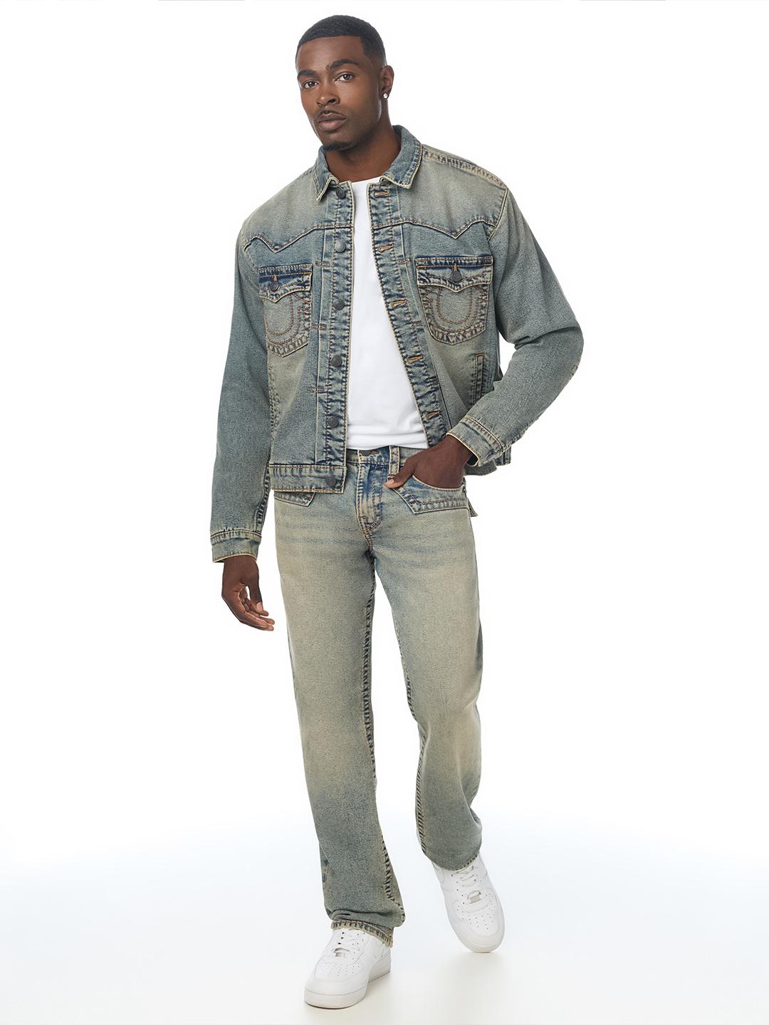 True Religion Blue Ricky Big T Stretchable Straight Fit Jeans