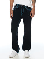 True Religion Men Ricky Suprer T Black Solid Straight Fit Jeans