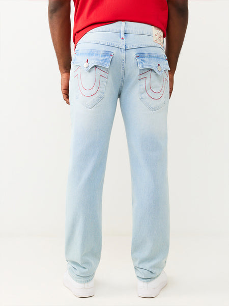 True Religion Blue Slim Fit Geno Embroidered Stretchable Jeans