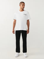 True Religion Black Slim Fit Geno Big T Stretchable Jeans