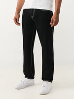True Religion Black Slim Fit Geno Big T Stretchable Jeans