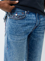 True Religion Blue Slim Fit Geno Big T Stretchable Jeans