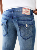 True Religion Blue Slim Fit Geno Big T Stretchable Jeans