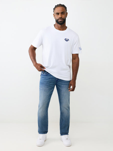 True Religion Blue Slim Fit Geno Big T Stretchable Jeans
