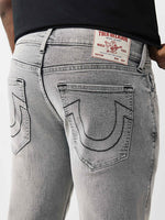 True Religion Grey Straight Fit Ricky SN Stretchable Jeans