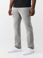 True Religion Grey Straight Fit Ricky SN Stretchable Jeans